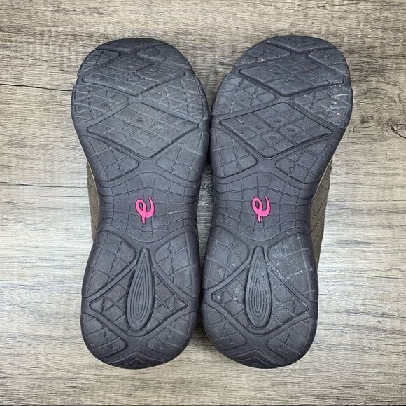 Easy Spirit Shoes Womens~”SEVONN2” Zip Brown Suede Nylon SlipOn~Size 7M - Picture 7 of 8